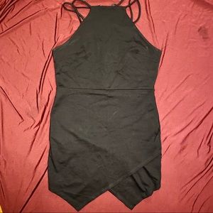 New Windsor black kerchief bottom dress NWT size L